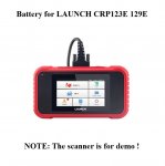 Battery Replacement for LAUNCH CRP123E CRP129E Scan Tool